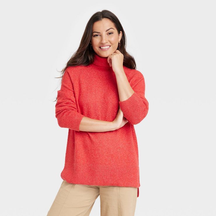 Women's Mock Turtleneck Tunic Sweater - A New Day™ | Target