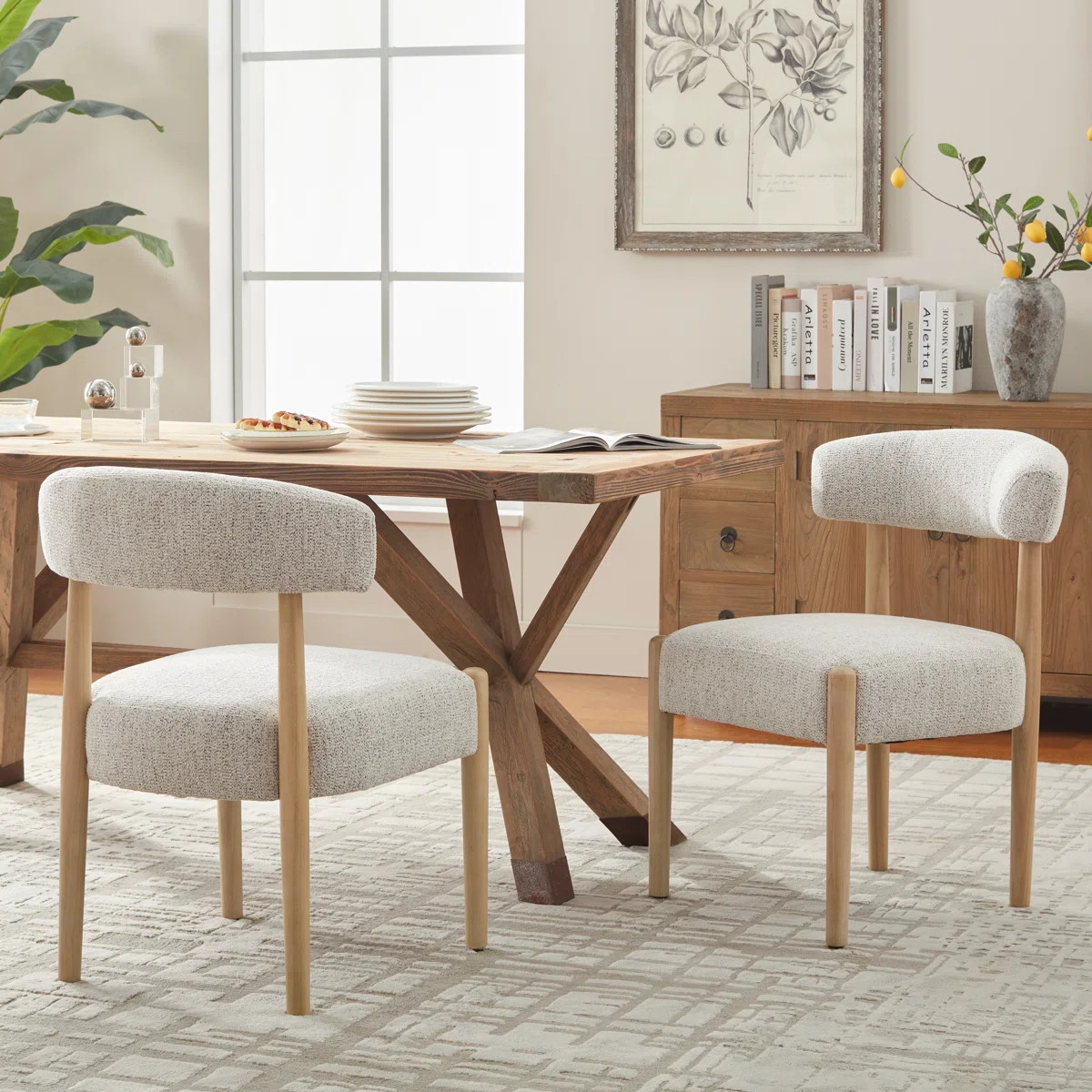 Upholstered Side Dining Chair (Set Of 2) | Wayfair North America