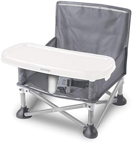 Summer Pop ‘N Sit Portable Booster Chair, Gray – Booster Seat for Indoor/Outdoor Use – Fast... | Amazon (US)