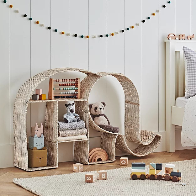 Rattan Elephant Bookshelf | The White Company (UK)