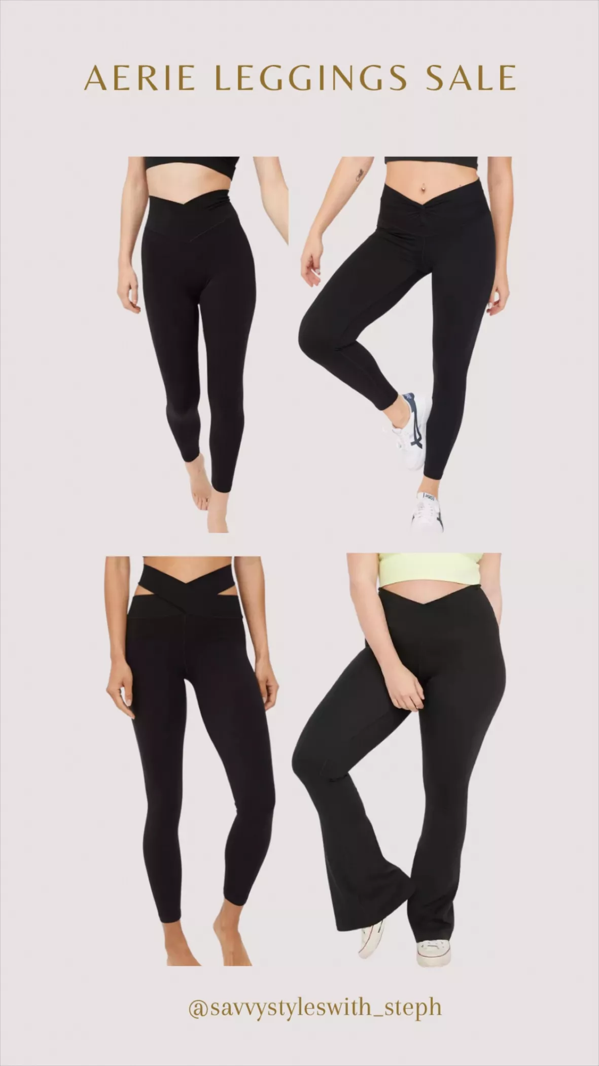 Shop OFFLINE By Aerie Real Me High Waisted Crossover Legging online