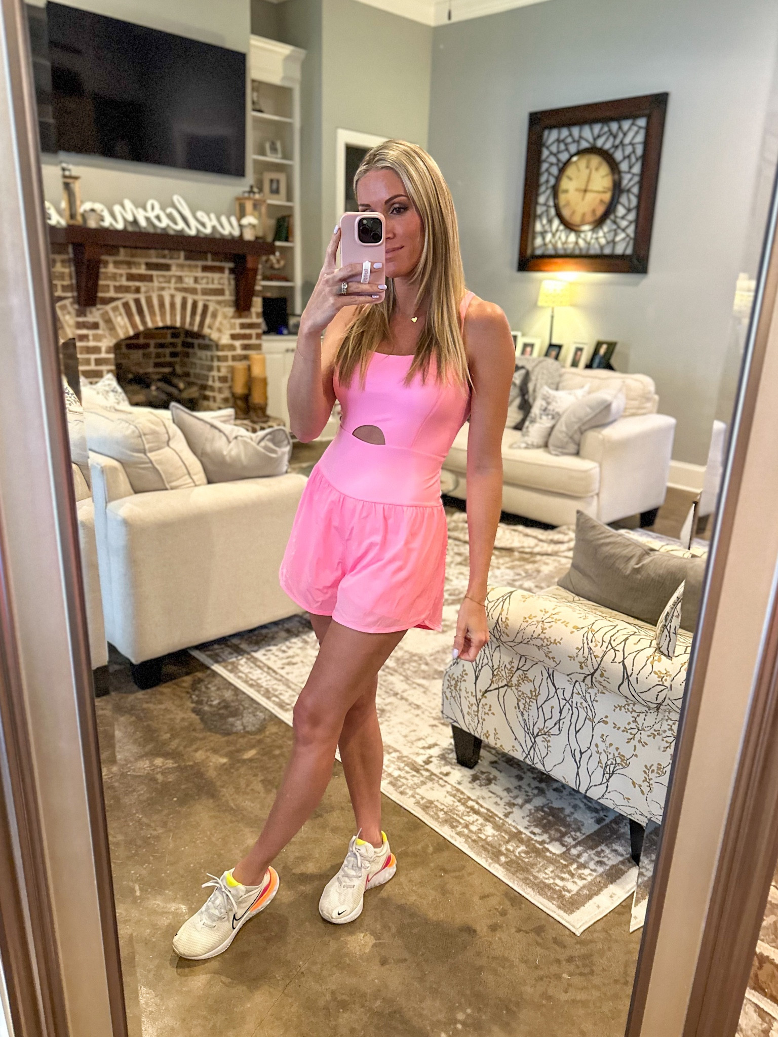 This workout one piece is so cute and comfortable! Wearing a size S  

#LTKSeasonal #LTKOver40 #LTKActive