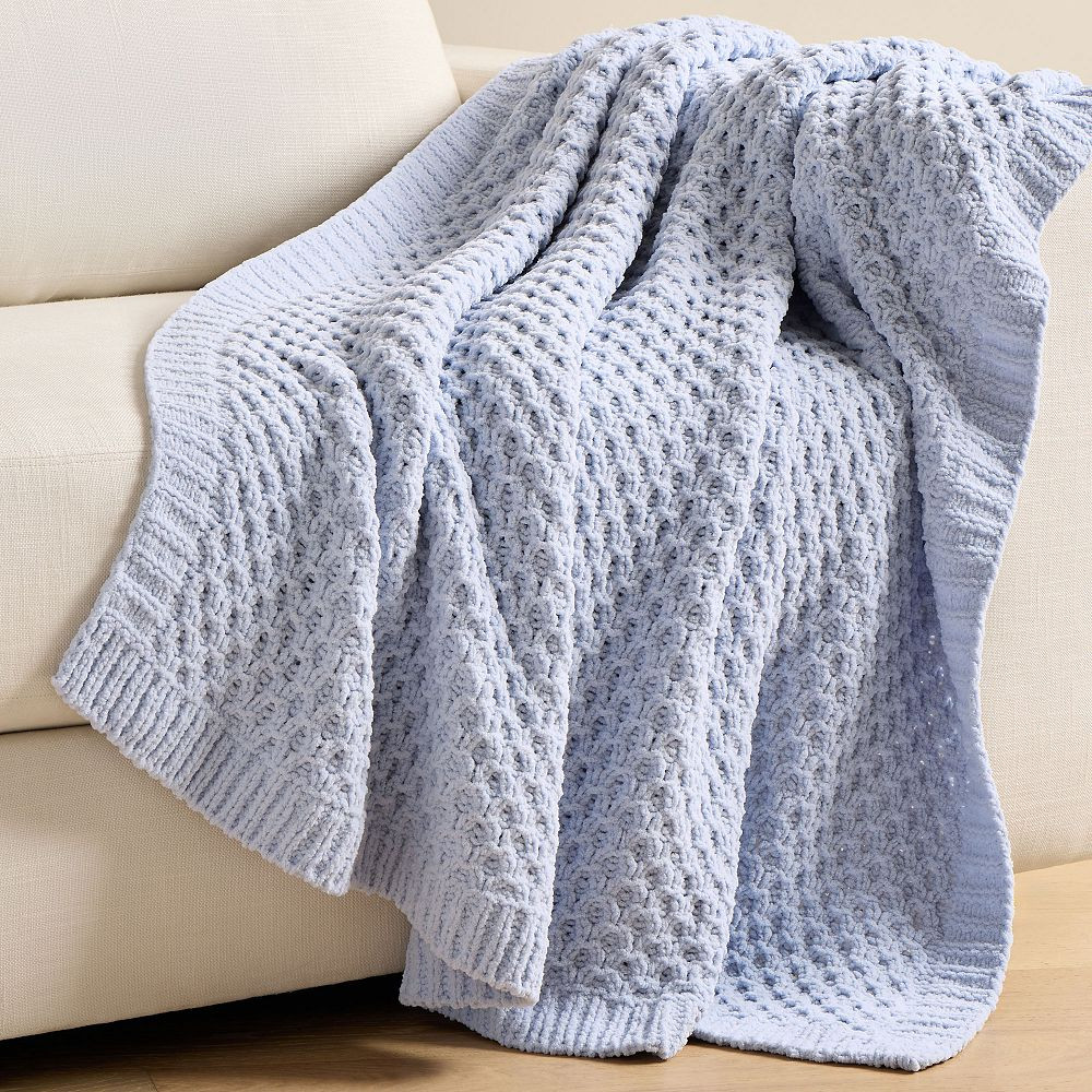 Chenille Knit Throw | Pottery Barn Teen