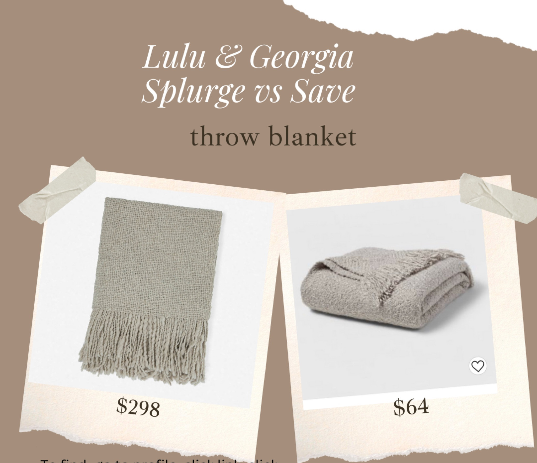lulu & Georgia throw blanket lookalike. Also linking a $49 more brown tone option! 

#LTKhome #LTKstyletip #LTKsalealert