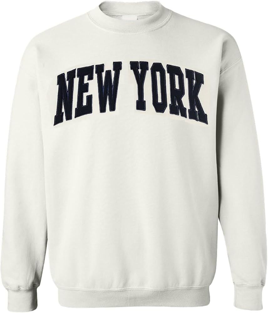 Activa Apparel New York Two-Tone Shneel Patch Embroidered Sweatshirt | Amazon (US)