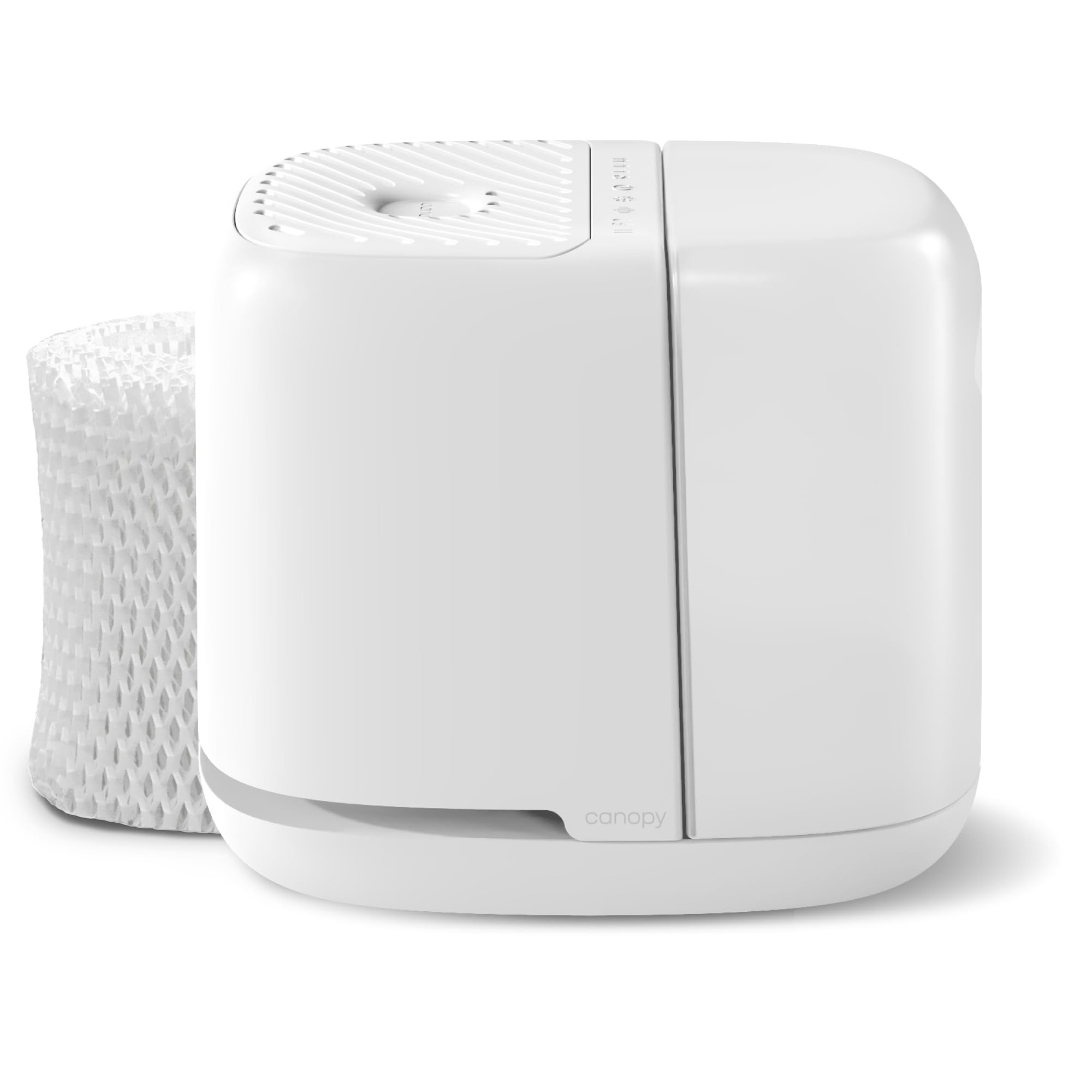 Canopy Bedside Humidifier 2.0, White, 36 HR Run Time, 2.5L Capacity - Reading Light & White Noise... | Amazon (US)