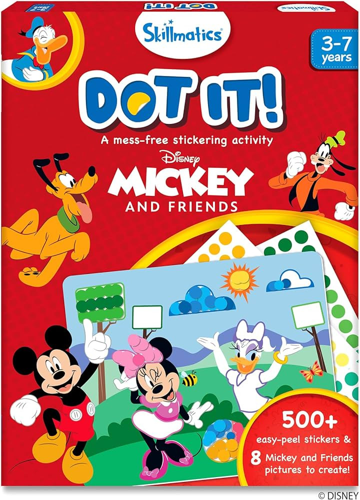 Skillmatics Art Activity - Dot It Disney Mickey and Friends, Mess-Free Sticker Art for Kids, DIY ... | Amazon (US)