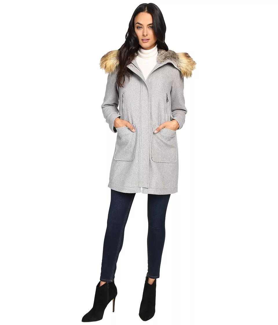 Vince Camuto Faux Fur Trim Wool curated on LTK