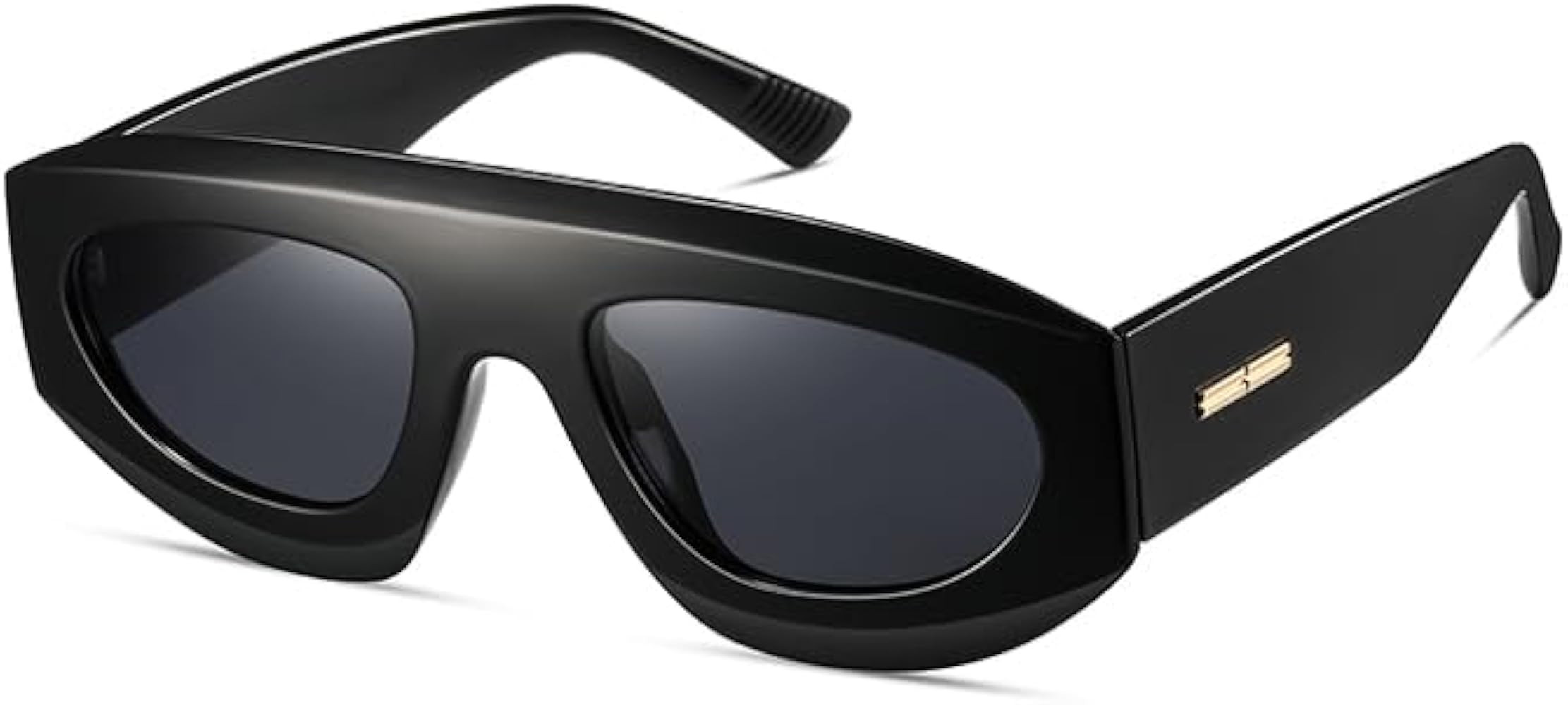 kimorn Retro Aviator Sunglasses Womens Men Trendy Vintage 80s Style Big Square Shield | Amazon (US)