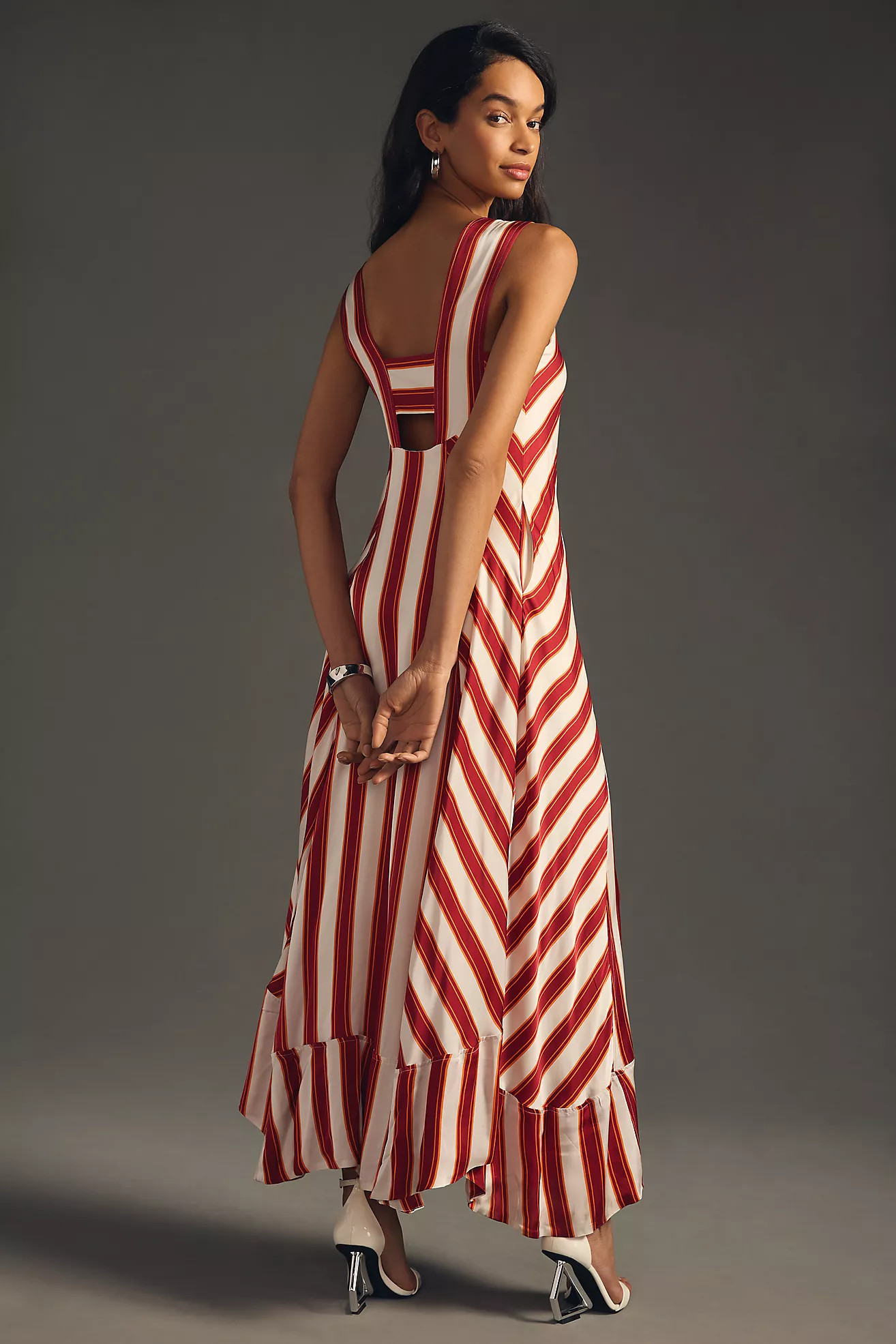 Maeve V-Neck Maxi Dress | Anthropologie (US)