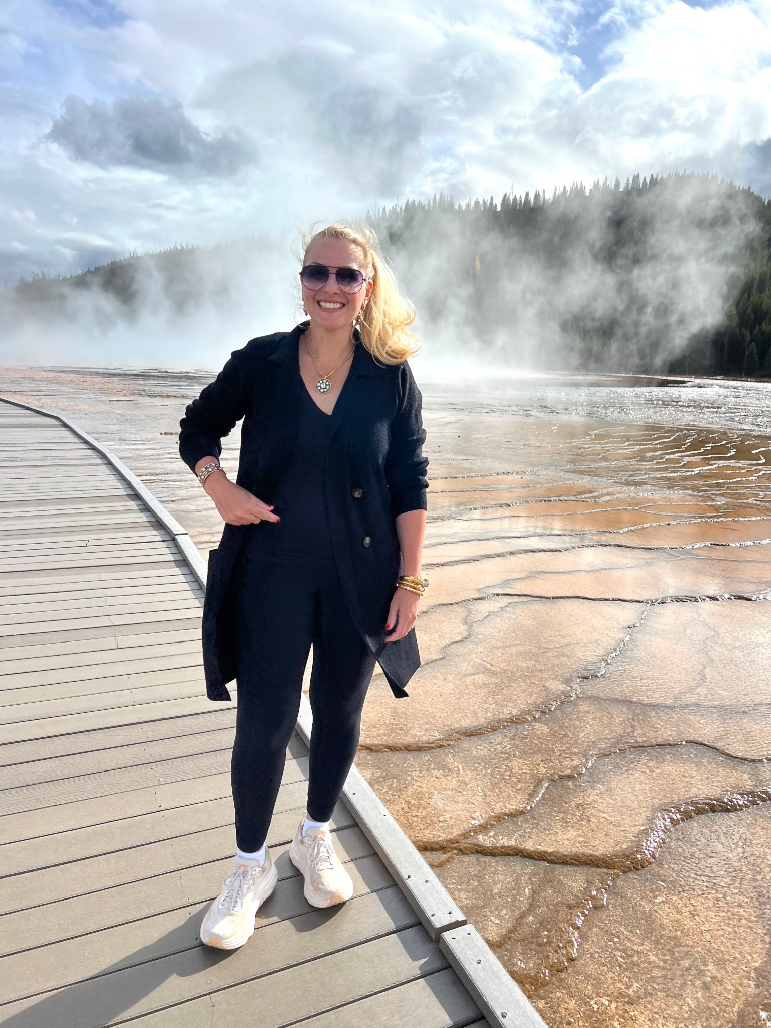 My casual outfit feels like a cozy set but it’s three separate pieces.

It was perfect while visiting the Grand Prismatic Spring in Yellowstone, Wyoming!

I paired this fall look with Julie Vos jewelry to elevate my outfit. Seriously obsessed with this jewelry. Highly recommend everything that I’m wearing!

Cardigan sweater (medium)
Sleeveless Vneck shirt (large)
Leggings (large)

#LTKSeasonal #LTKFindsUnder100 #LTKOver40 #LTKfitnessgoals #LTKActive #LTKSaleAlert #LTKFindsUnder50 #LTKGiftGuide #LTKHoliday #LTKMidsize #LTKTravel #LTKgrwm #LTKootd