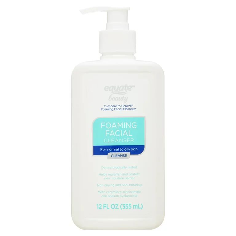 Equate Beauty Foaming Facial Cleanser for Normal to Oily Skin, 12 fl oz | Walmart (US)