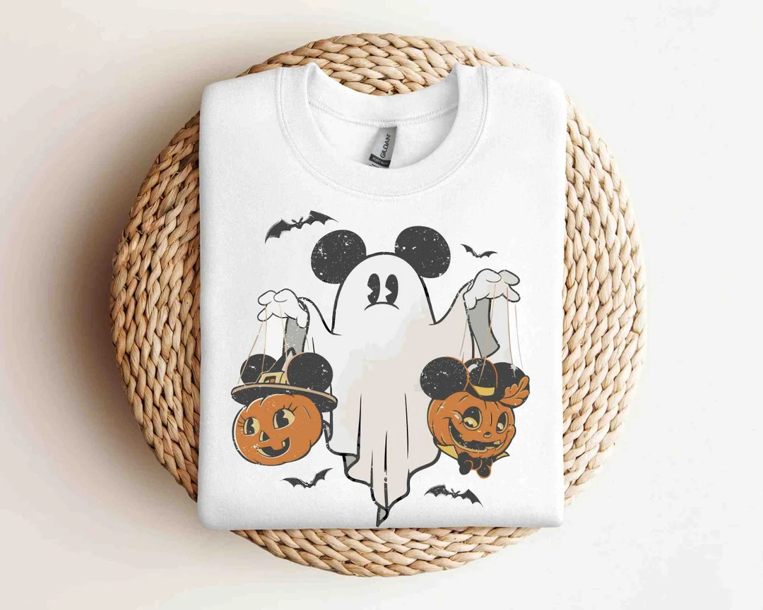 Mickey Ghost Halloween Sweatshirt, Disney Halloween Shirt, Mickey Ghost Shirt, Mickey's Not so Sc... | Etsy (US)