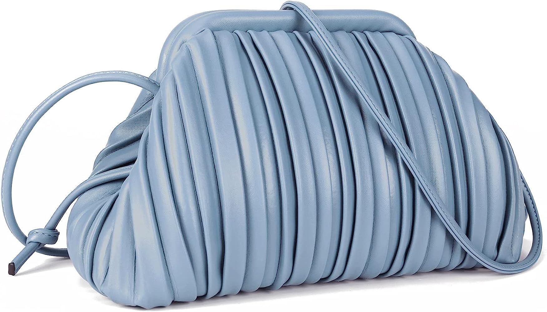 GLITZALL Clutch Purse and Dumpling Bag for Women,Designer Cloud Handbag and Ruched Bag with Detac... | Amazon (US)