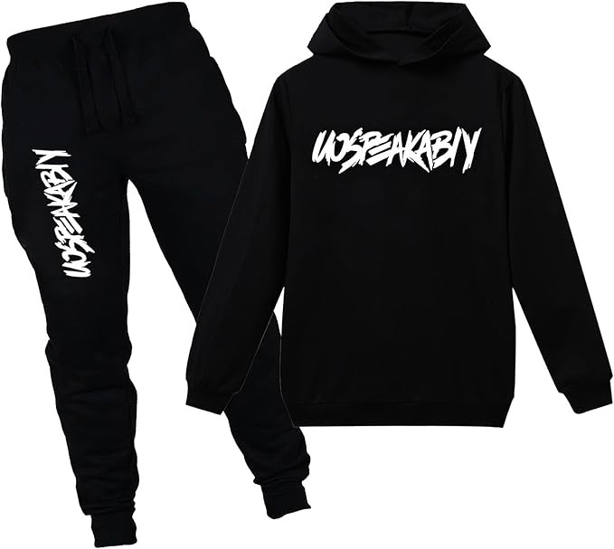 Boy's Winter Tracksuit Pullover Hoodie Jogging Pants Set 2 Pieces Sweatsuit | Amazon (US)