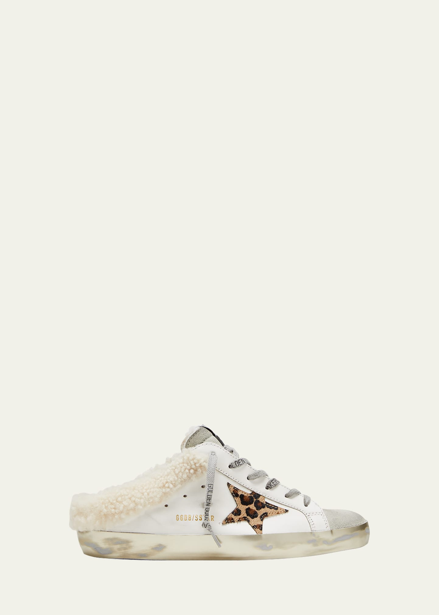 Golden Goose Superstar Sabot Leather Shearling Sneakers | Bergdorf Goodman