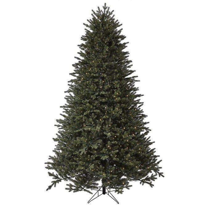 GE 7.5-ft Aspen Fir Pre-Lit Traditional Artificial Christmas Tree with 1000 Multi-Function Color ... | Lowe's