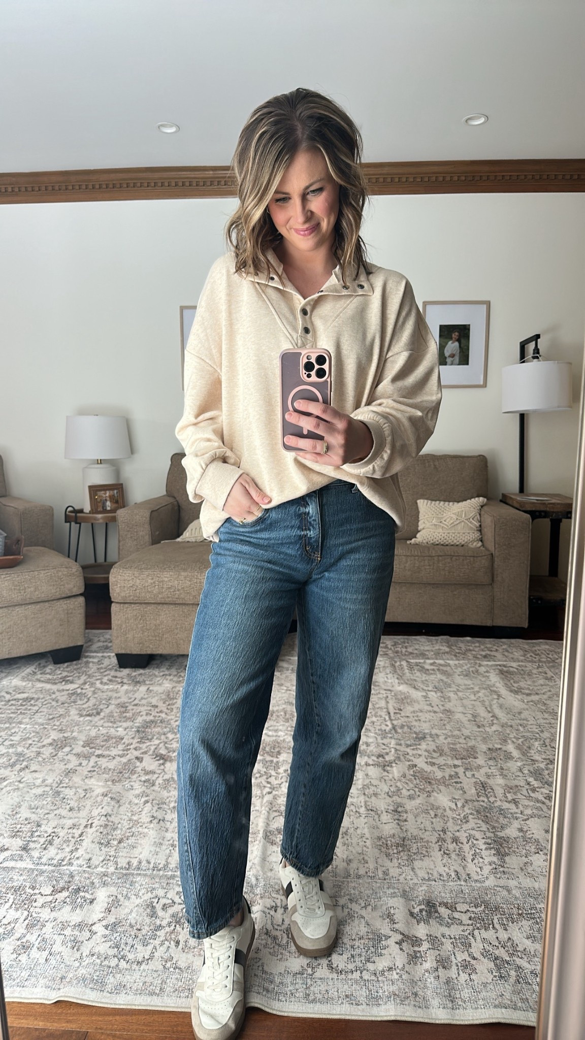 Still obsessing over this $11 pullover from Walmart. I sized up to XXL and LOVE the fit! 

#LTKSaleAlert #LTKMidsize