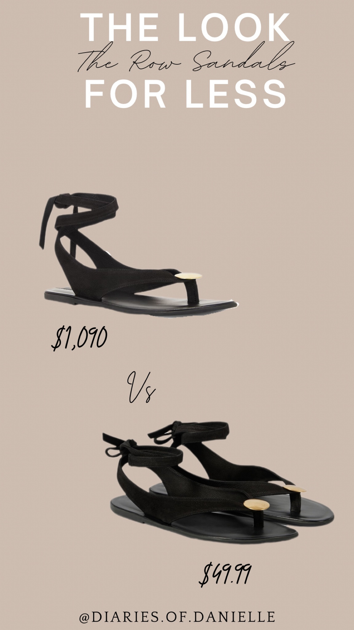 The look for less 💲 
The Row sandals $50 vs $1,000

Amazon dupe, Amazon sandals, The Row, ankle strap sandals, lace up sandals, vacation style, summer outfits, spring outfits, the look for less, look alike 

#LTKFindsUnder50 #LTKShoeCrush #LTKSeasonal