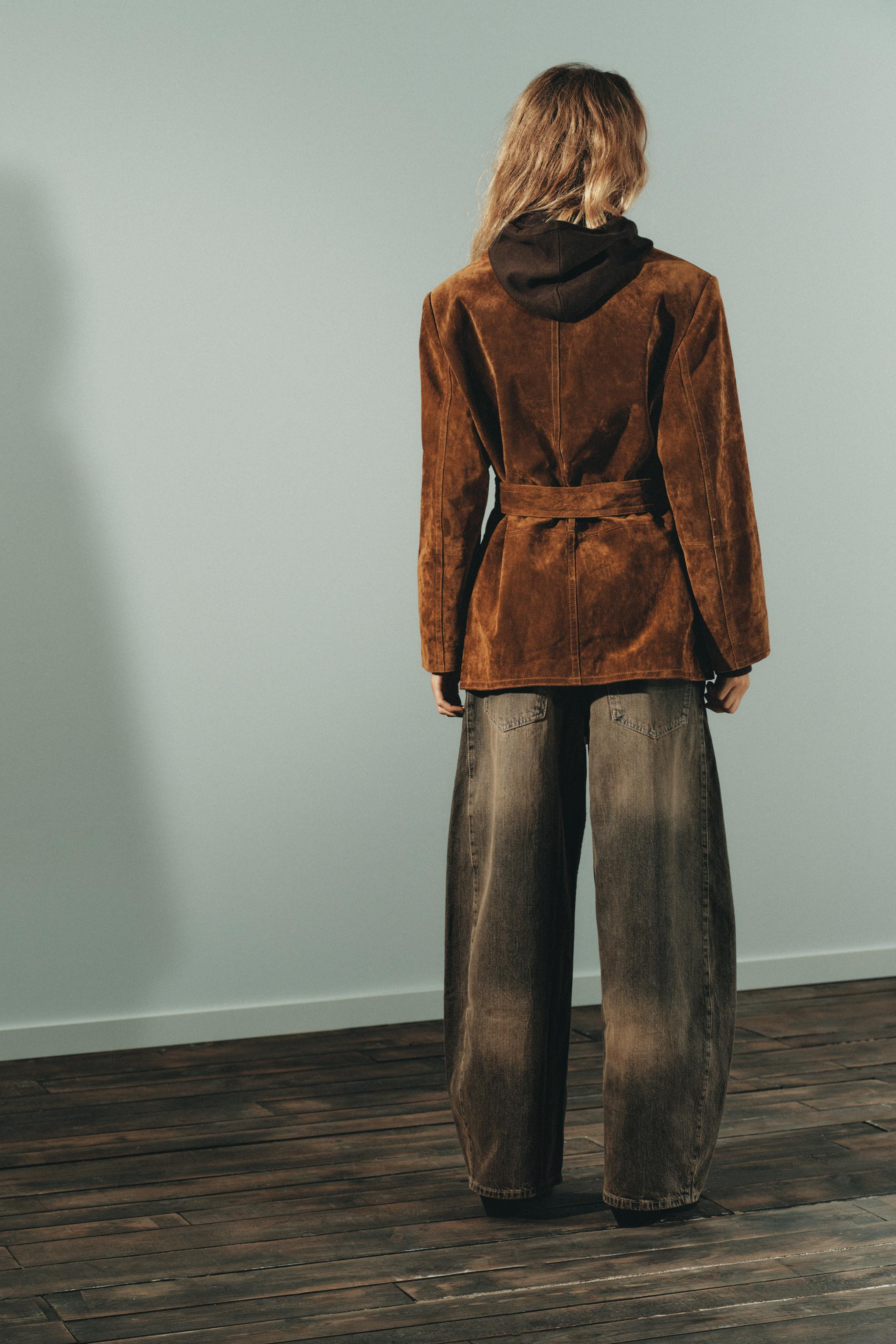 100% SUEDE LEATHER BLAZER | Zara US