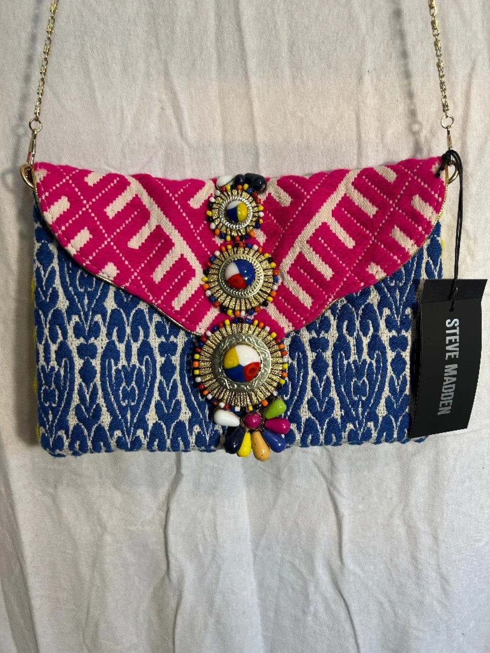 Steve Madden BZADA Multi Clutch w/optional goldstone chain, NWT | Poshmark