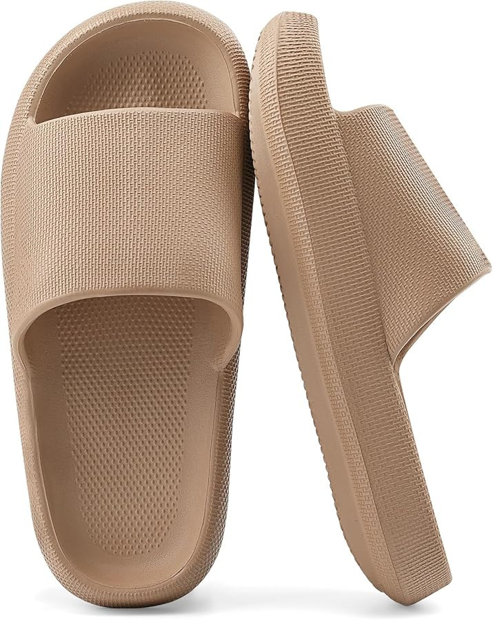 JENN ARDOR Pillow Slippers for Women and Men - Extra Soft Thick Sole Non-Slip Slides, Open Toe Cl... | Amazon (US)