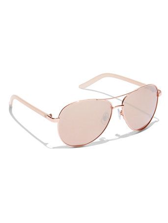 Faux-Tortoise Aviator Sunglasses | New York & Company