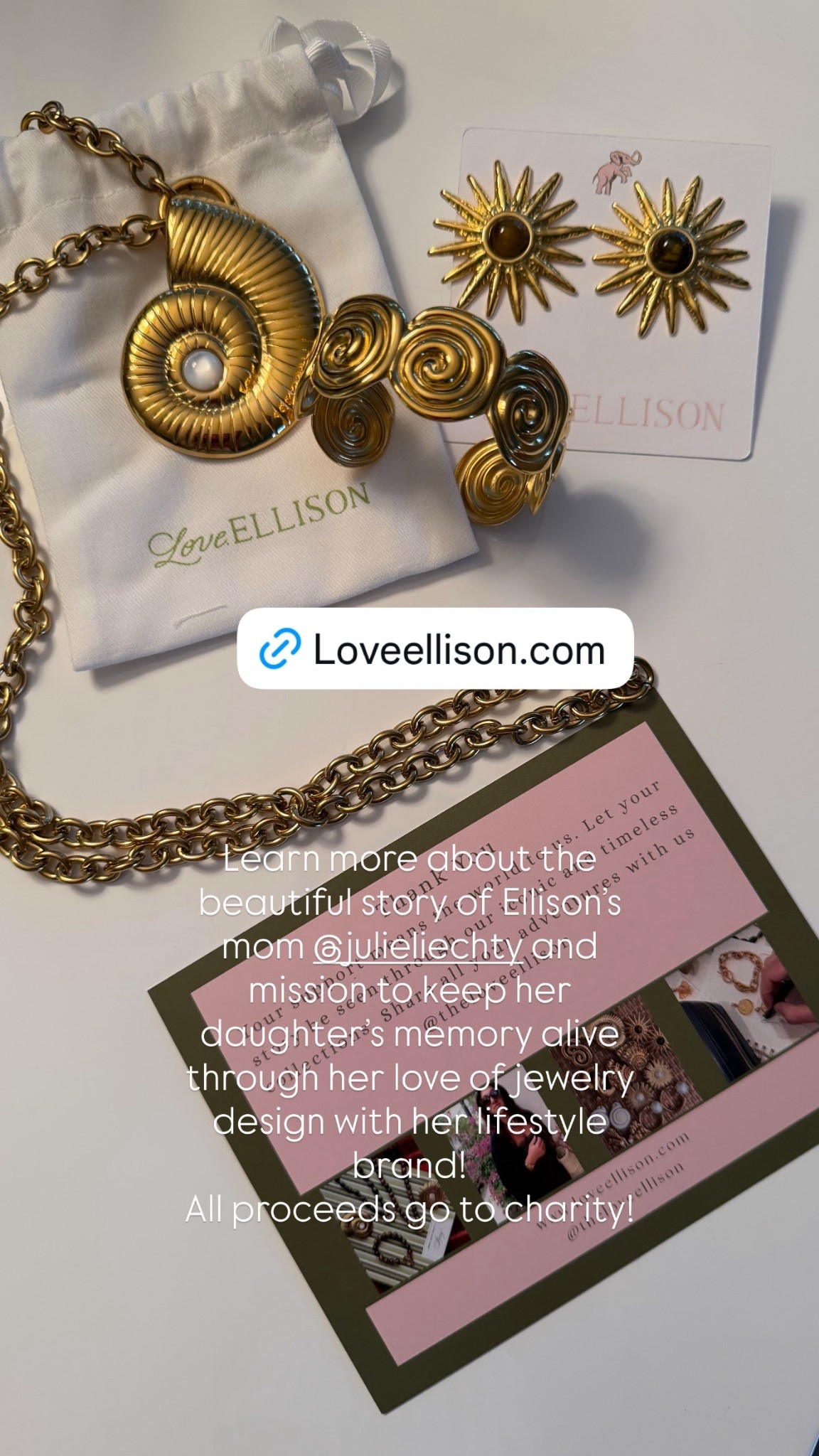 #mothersdaygift read about a mother’s story and journey to keep her daughter Ellison’s memory alive through her lifestyle brand. 💯 of the proceeds got to children’s cancer  research! 

#LTKdayinmylife #LTKMothersDay #LTKOver40