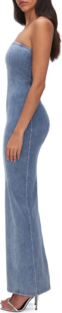 Soft Sculpt Strapless Denim Dress | Nordstrom