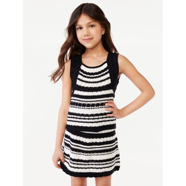 Scoop Girls Crochet Tank Top, Sizes 4-16 | Walmart (US)