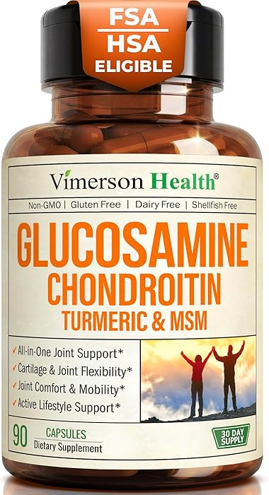Glucosamine Chondroitin MSM – Joint Support Supplement for Women and Men with Glucosamine Sulfa... | Amazon (US)