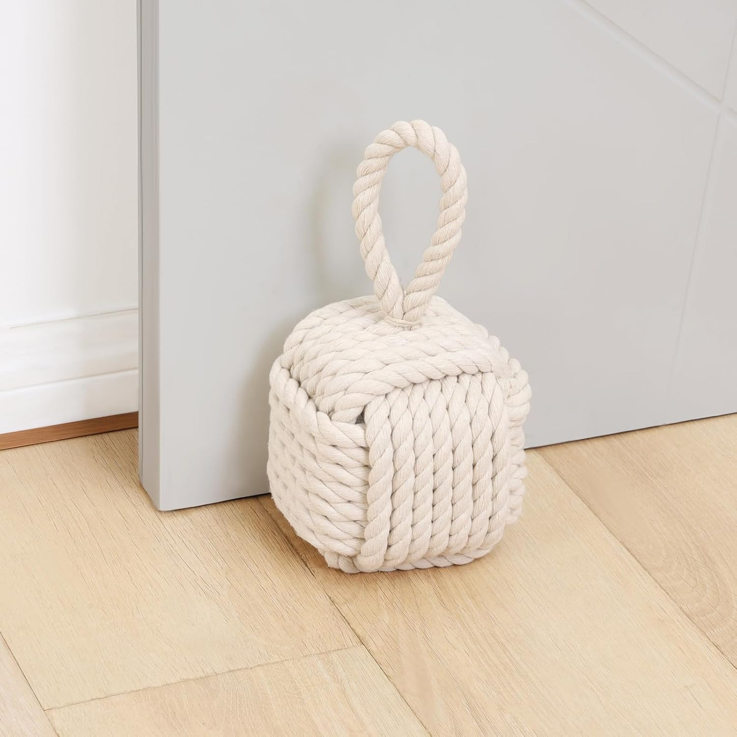 Optish Decorative Door Stoppers for Standard Interior Doors - Cute Rope Knot Design, Weighted Doo... | Amazon (US)