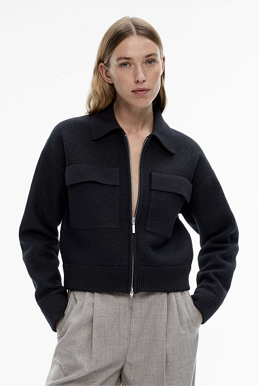 Wool Knit Bomber | Witchery (AU)