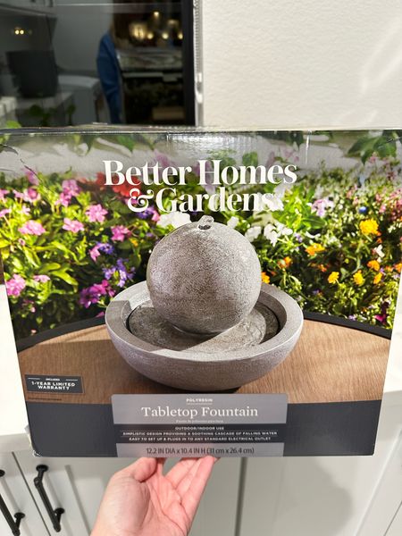 So excited about this better homes & gardens table too water fountain!!! It’s so modern and cute. Walmart find for the win! 🙌🏼  Outdoor decor, bhg, BH&G, patio decor, waterfall, modern decor, spring decor.

#LTKunder100 #LTKSeasonal #LTKhome