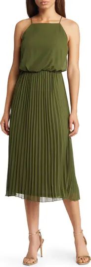 Blouson Pleated Dress | Nordstrom