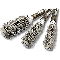 Kit de 3 Escovas Redonda Cerâmica Iônica Térmica Com Cerdas de Nylon Firme e Mais Resistentes ... | Amazon (BR)