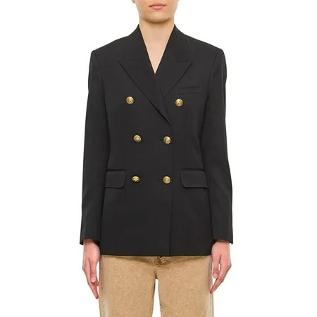 Golden Goose Deluxe Brand Female Double Breasted Blazer With Gold Bottons Black Sizes IT 34-64 | Walmart (US)