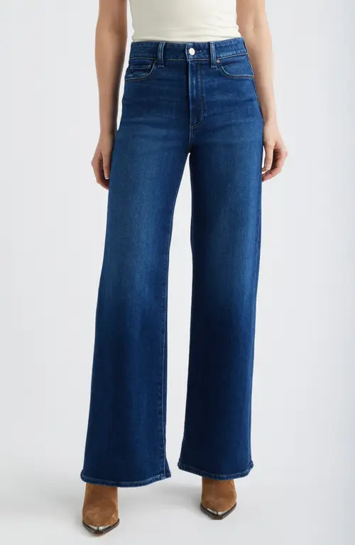 PAIGE Anessa High Waist Wide Leg Jeans in Willat at Nordstrom, Size 29 | Nordstrom