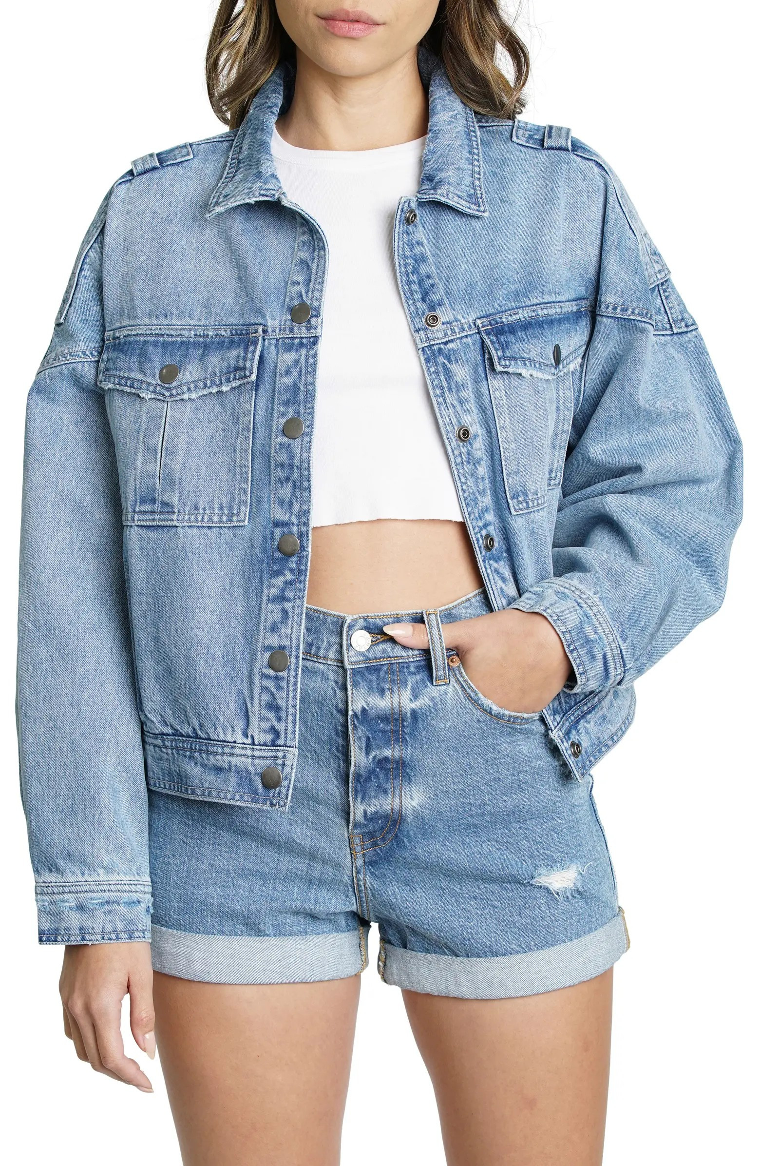 The Rider Oversize Denim Jacket | Nordstrom