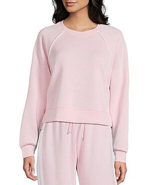 Moa Moa Scuba Crewneck Long Reglan Sleeve Pullover - S | Dillard's