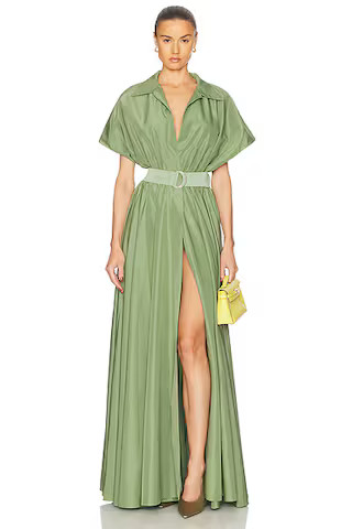 Super Oversized Sleeveless Boyfriend Shirt Flared Gown | FWRD 