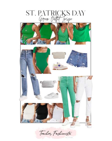 Get ready to have some fun over St Patrick’s day in these cute outfits! 🍀 

• St Patricks Day • Target jeans • Green outfits • Bodysuits • Crop tops • sneakers • belt bags • spring outfits • jeans • Mom shorts • 

#LTKunder50 #LTKSeasonal #LTKFind