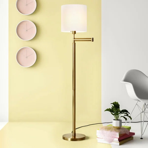 Kostya 62" Swing Arm Floor Lamp | Wayfair North America