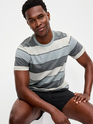 Crew-Neck Striped T-Shirt | Old Navy (US)