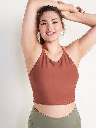 Light Support PowerSoft Longline Sports Bra for Women | Old Navy (US)