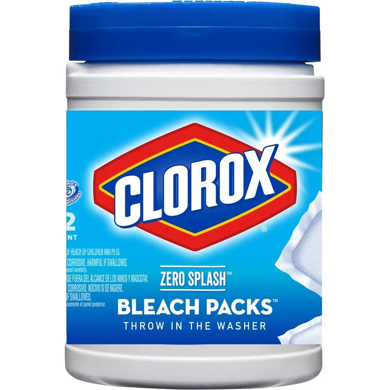 Clorox Zero Splash Bleach Packs, Regular Scent, 8.9 oz, 12 Count | Walmart (US)