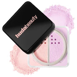HUDA BEAUTY Easy Bake Loose Powder Brightening + Correcting Duo Cherry Peach 2 x 0.22 oz/2 x 6.5 g | Sephora (US)