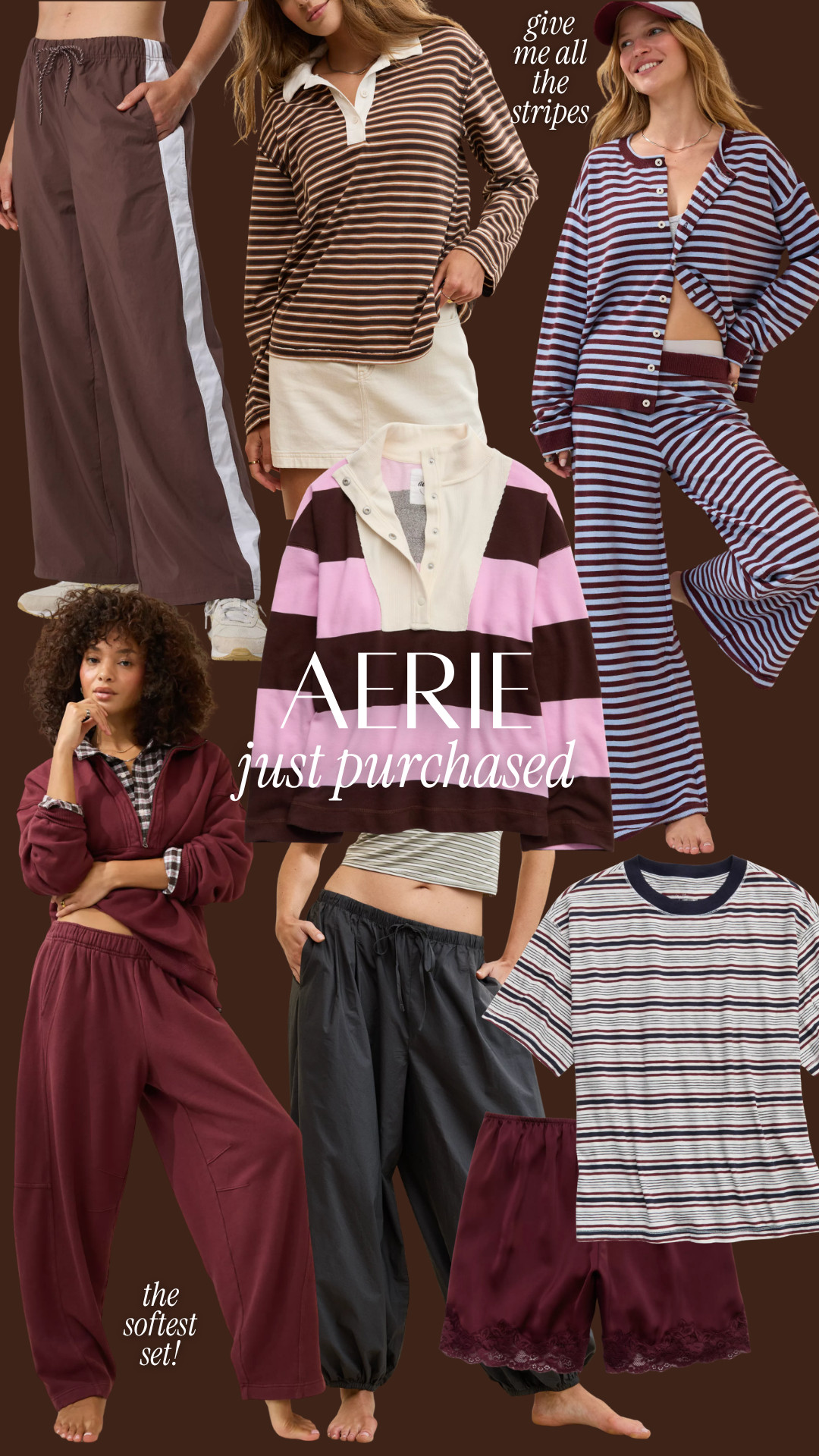 My recent Aerie order! So many cute, cozy fall finds right now 

 