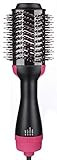 3-in-1 Hair Dryer Brush Styler for Straightening, Curling, Salon Negative Ion Ceramic Electric Blow  | Amazon (US)