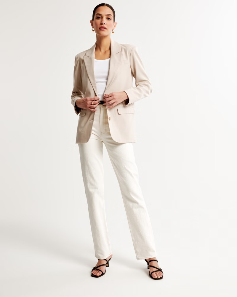 Boyfriend Suiting Blazer | Abercrombie & Fitch (US)